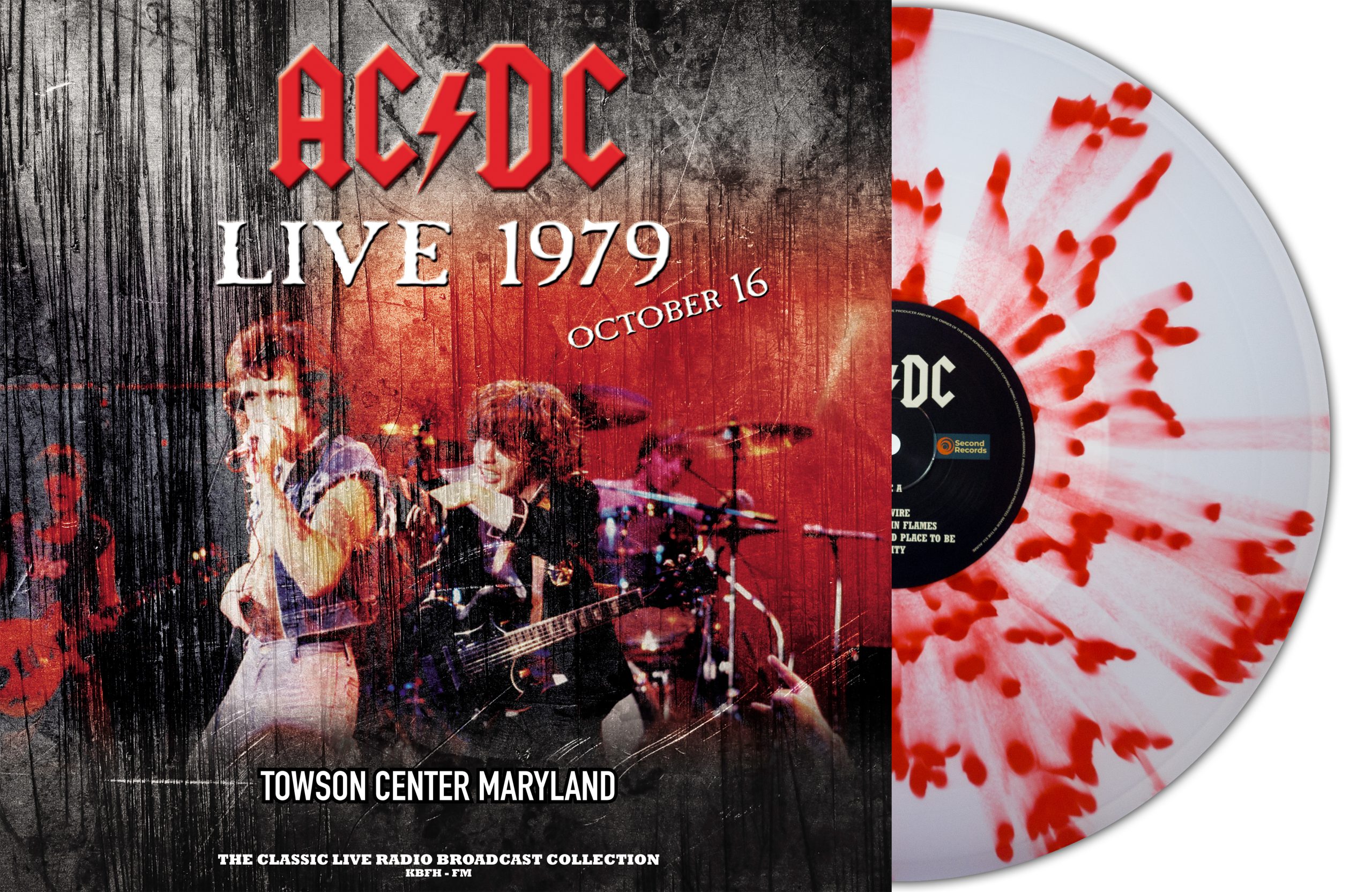 AC/DC – Live 1979: Towson Center Maryland (Clear/Red Splatter Vinyl)